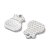 Rhodium Plated 925 Sterling Silver Charms STER-C003-09P-2