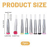 7Pcs 7 Colors Nylon Blunt Tip Dispensing Needle Brush FIND-CA0011-48-2