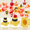 48Pcs 4 Colors ABS Display Roadblock Decorations AJEW-SP0004-70-6