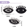 Evil Eye Shape Appliques LS-DIY-WH0401-33-2