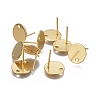 304 Stainless Steel Stud Earring Findings STAS-P236-45G-1