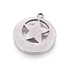 304 Stainless Steel Pendants STAS-L226-048P-2