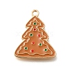 Christmas Theme Alloy Enamel Pendants ENAM-Q509-01KCG-08-1