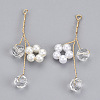 ABS Plastic Imitation Pearl Pendants KK-N235-011-3