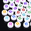 Initial Acrylic Beads X-OACR-E001-20R-1