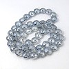 Electorplated Glass Beads EGLA-E002-1G-2