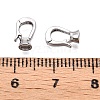 925 Sterling Silver Fold Over Clasps STER-T007-107P-3