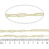 Rack Plating Brass Link Chains AJEW-Q150-06G-04-2
