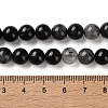 Natural Tourmalinated Quartz Beads Strands G-C268-B06-02-5