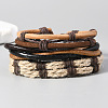 3Pcs Imitation Leather Multi-strand Bracelets PW-WG5C538-01-4