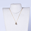 Cowrie Shell Pendants Necklaces NJEW-JN02361-6