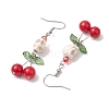 Glass Beads Earrings EJEW-TA00459-4