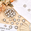 36Pcs 3 Styles 1-Hole Plastic Buttons BUTT-HY0001-25-4