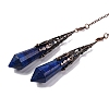 Natural Lapis Lazuli Pointed Dowsing Pendulum Big Pendants G-H285-06R-A29-2