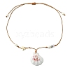 3Pcs Shell Beaded Teardrop Pendant Necklaces NJEW-TA00179-3