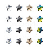 Electroplated Glass Charms EGLA-TA0001-08-2