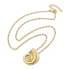 Brass Pendant Necklaces NJEW-S385-05A-G-3