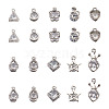 Rhombus Alloy Charms ZIRC-CD0001-02-2