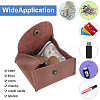 2Pcs 2 Colors Rectangle Cowhide Multipurpose Makeup Bags AJEW-AN0007-40-3