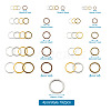 Craftdady Brass Linking Rings KK-CD0001-13-8