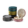 Round Velvet Jewelry Storage Zipper Boxes CON-P021-02-1