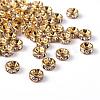 Brass Rhinestone Spacer Beads RB-A014-Z6mm-01G-NF-2