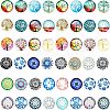 CHGCRAFT 48Pcs 2 Style Glass Cabochons GGLA-CA0001-04-1