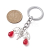 Bat Alloy & Glass Keychain KEYC-JKC00856-03-3