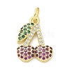 Brass Micro Pave Cubic Zirconia Pendants KK-S511-03E-G-1