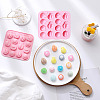 2Pcs Half Fruit Shape DIY Silicone Molds DIY-CJ0002-04-3