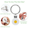 Silicone Hat Clip for Travel HJEW-AB00576-04-3