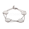 Non-Tarnish 304 Stainless Steel Saint Benedict Link Bracelet for Men Women STAS-E160-34P-1