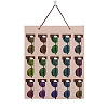 15 Grids Felt Hanging Jewely Sunglassed Organizer Display Rolls for Eyeglass PW-WG0EF5C-03-1