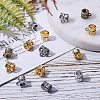 Tibetan Style Alloy Tube Bails TIBE-PH0005-07-NR-5