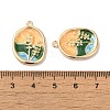 Brass Enamel Pendants KK-S368-09G-3