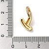 Brass Micro Pave Cubic Zirconia Pendants KK-K345-13Y-G-3