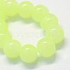 Baking Painted Imitation Jade Glass Round Bead Strands DGLA-Q021-4mm-21-2