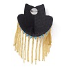 Fashionable Tassel Epaulettes AJEW-WH0235-46G-2