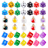   30Pcs 3 Style Acrylic Pendants OACR-PH0001-82-1