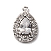 Brass Micro Pave Cubic Zirconia Pendants KK-F895-11P-1