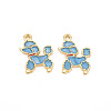 Alloy Enamel Pendants ENAM-N055-013B-NR-2