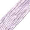 Transparent Gradient Color Glass Beads Strands GLAA-H021-01B-26-2