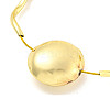 Brass Beaded Necklaces NJEW-P307-02G-2