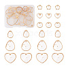 24Pcs 6 Style Natural Capiz Shell Charms SSHEL-TA0001-06-1