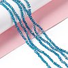 Electroplate Glass Beads Strands X-EGLA-R048-2mm-17-2