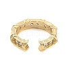 Clear Cubic Zirconia Open Cuff Rings RJEW-U002-09G-3