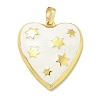 Rack Plating Brass Enamel Pendants KK-L224-046G-2