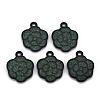 Spray Painted Alloy Enamel Pendants ENAM-N055-032-B02-NR-1