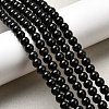 Natural Black Obsidian Beads Strands G-L632-A01-6mm-1
