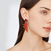 3 Pairs 3 Colors Resin Wing Dangle Stud Earrings EJEW-FI0002-17-7